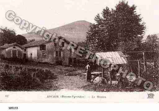 Ville de ASCAIN, carte postale ancienne