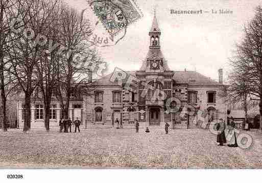 Ville de BAZANCOURT, carte postale ancienne