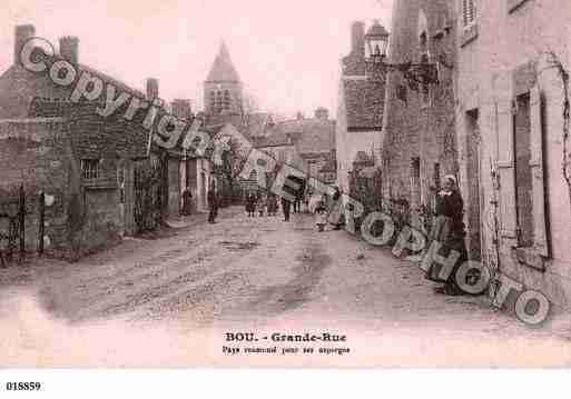 Ville de BOU, carte postale ancienne