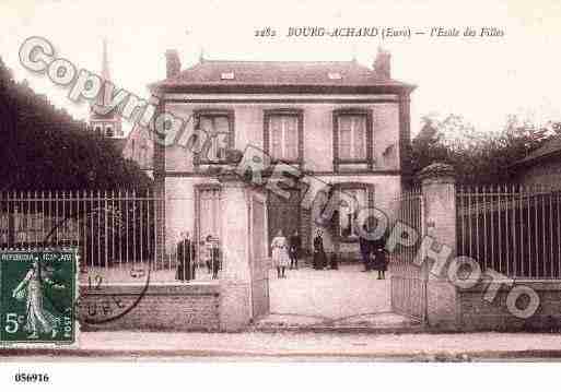 Ville de BOURGACHARD, carte postale ancienne