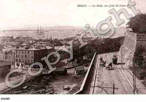 Ville de BREST, carte postale ancienne