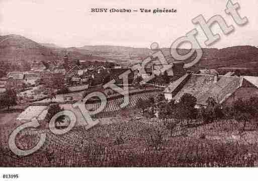 Ville de BUSY, carte postale ancienne