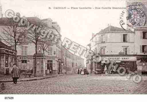 Ville de CACHAN, carte postale ancienne