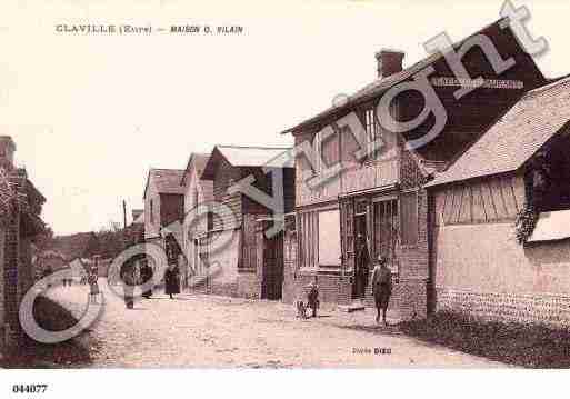 Ville de CLAVILLE, carte postale ancienne