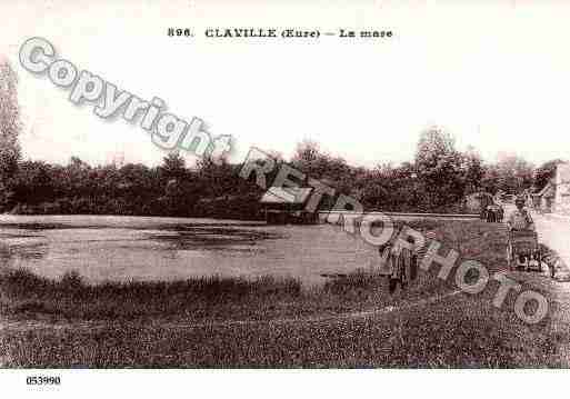 Ville de CLAVILLE, carte postale ancienne