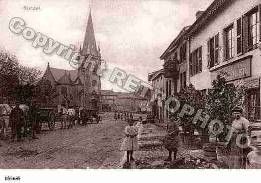 Ville de COURCELLESCHAUSSY, carte postale ancienne