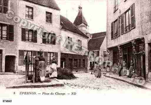 Ville de EPERNON, carte postale ancienne