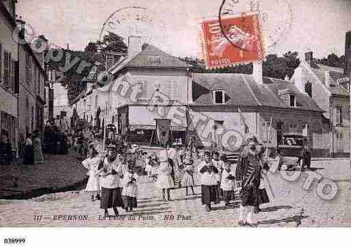 Ville de EPERNON, carte postale ancienne