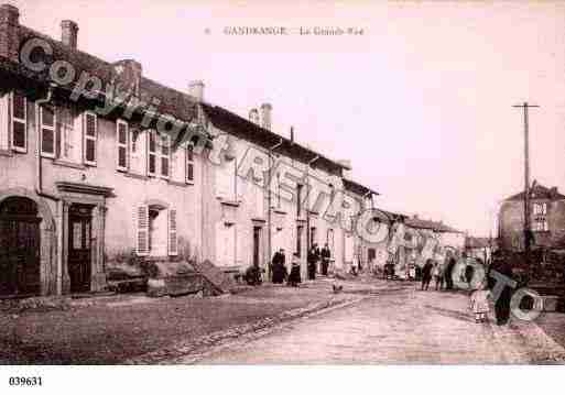 Ville de GANDRANGE, carte postale ancienne