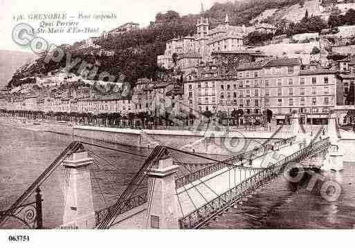 Ville de GRENOBLE, carte postale ancienne