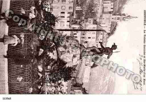 Ville de GRENOBLE, carte postale ancienne