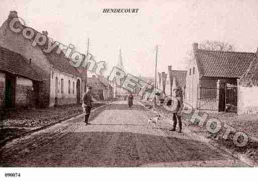 Ville de HENDECOURTLESCAGNICOURT, carte postale ancienne