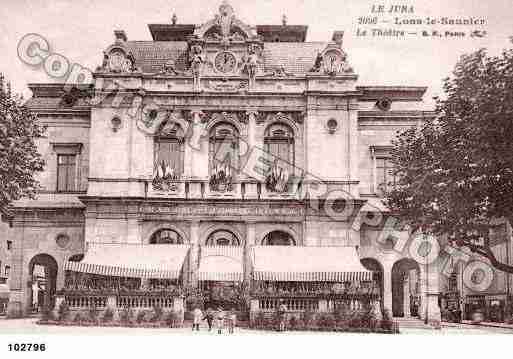 Ville de LONSLESAUNIER, carte postale ancienne