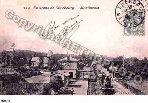 Ville de MARTINVAST, carte postale ancienne