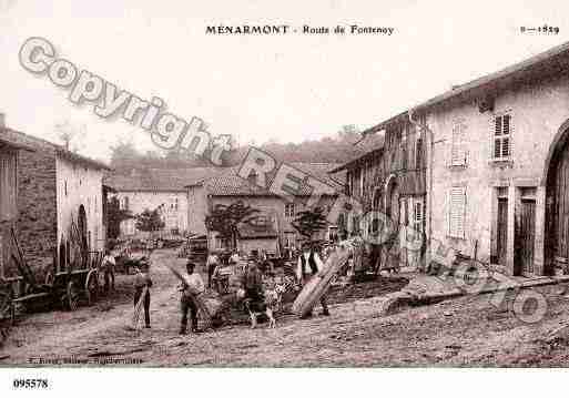 Ville de MENARMONT, carte postale ancienne