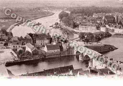 Ville de MONTEREAUFAUTYONNE, carte postale ancienne