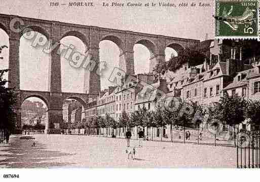 Ville de MORLAIX, carte postale ancienne