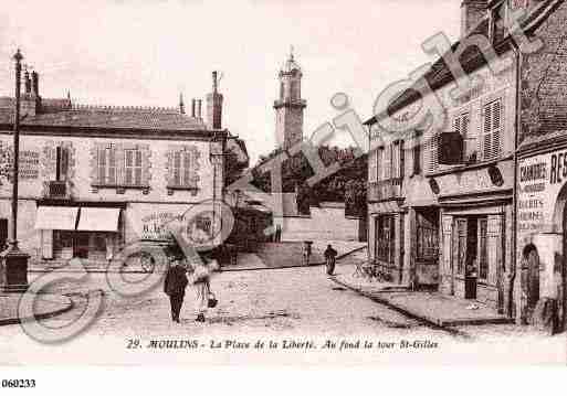 Ville de MOULINS, carte postale ancienne