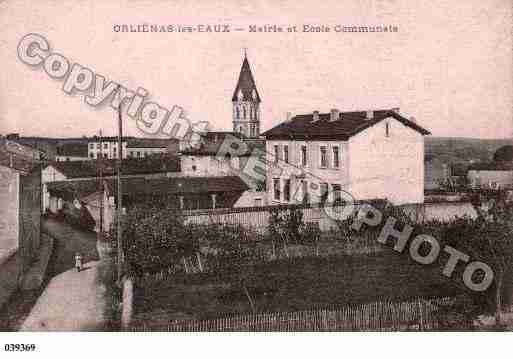 Ville de ORLIENAS, carte postale ancienne