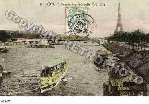 Ville de PARIS15, carte postale ancienne