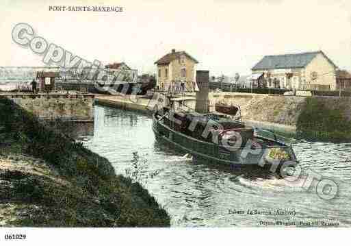 Ville de PONTSTMAXENCESARRON, carte postale ancienne