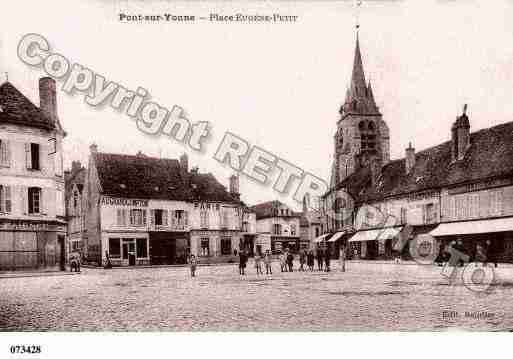 Ville de PONTSURYONNE, carte postale ancienne