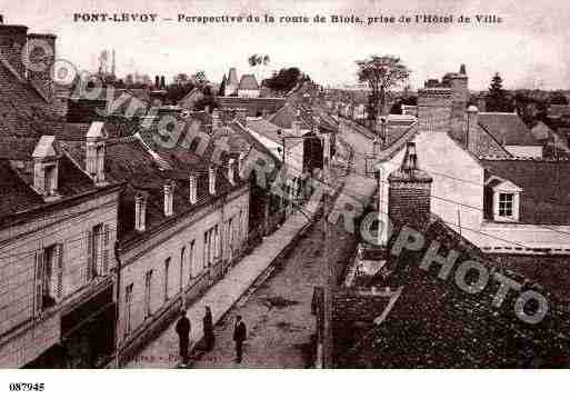 Ville de PONTLEVOY, carte postale ancienne