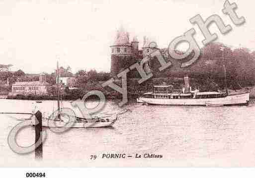 Ville de PORNIC, carte postale ancienne