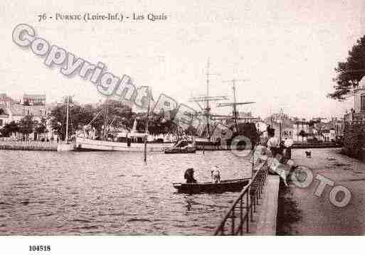 Ville de PORNIC, carte postale ancienne