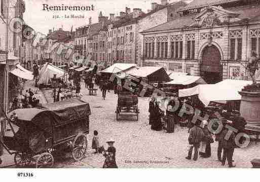 Ville de REMIREMONT, carte postale ancienne