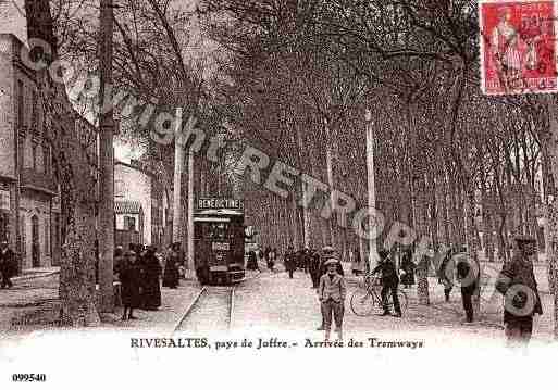 Ville de RIVESALTES, carte postale ancienne