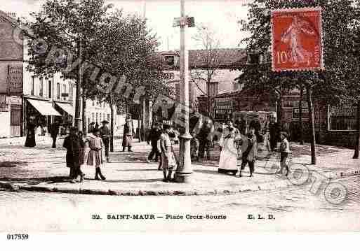 Ville de SAINTMAURDESFOSSES, carte postale ancienne