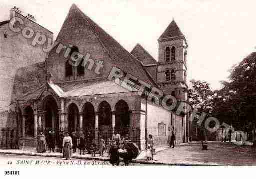 Ville de SAINTMAURDESFOSSES, carte postale ancienne