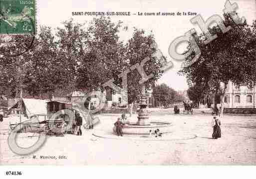 Ville de SAINTPOURCAINSURSIOULE, carte postale ancienne