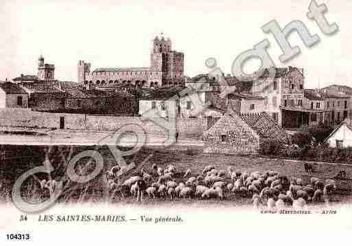 Ville de SAINTESMARIESDELAMER, carte postale ancienne