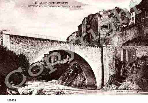 Ville de SISTERON, carte postale ancienne