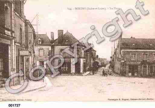 Ville de SONZAY, carte postale ancienne