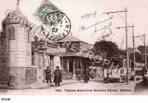 Ville de TOULON, carte postale ancienne