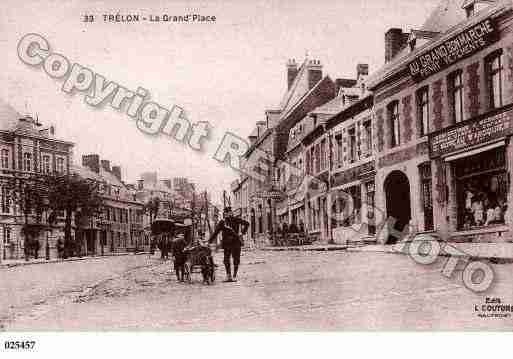 Ville de TRELON, carte postale ancienne