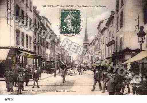 Ville de VILLEFRANCHESURSAONE, carte postale ancienne