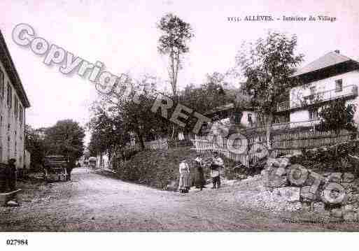 Ville de ALLEVES, carte postale ancienne