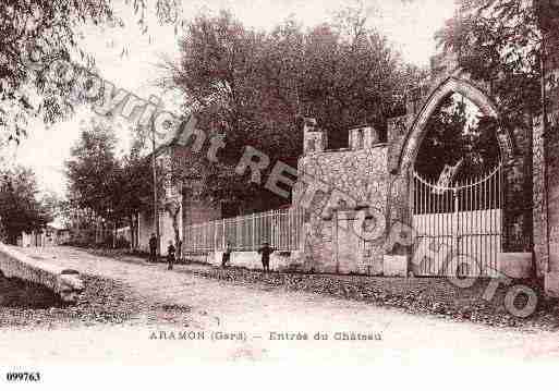 Ville de ARAMON, carte postale ancienne