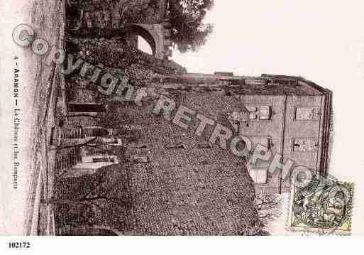 Ville de ARAMON, carte postale ancienne