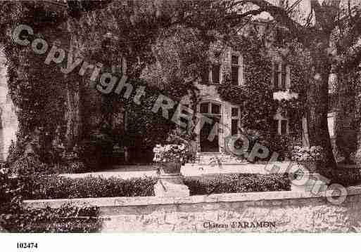 Ville de ARAMON, carte postale ancienne