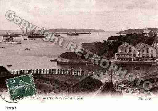 Ville de BREST, carte postale ancienne