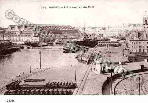 Ville de BREST, carte postale ancienne