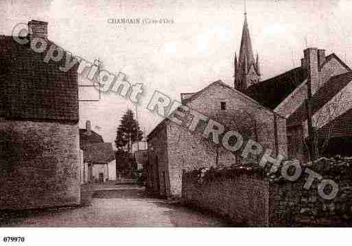 Ville de CHAMBAIN, carte postale ancienne