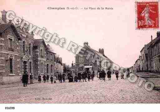 Ville de CHAMPLAN, carte postale ancienne