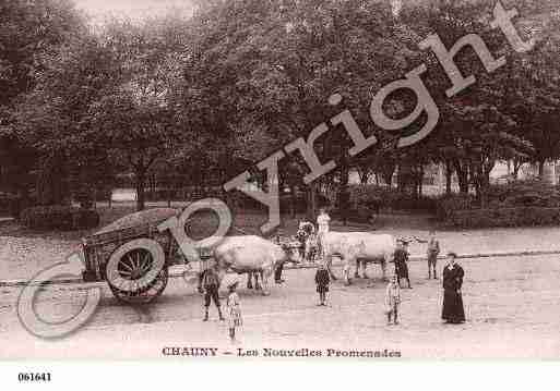 Ville de CHAUNY, carte postale ancienne