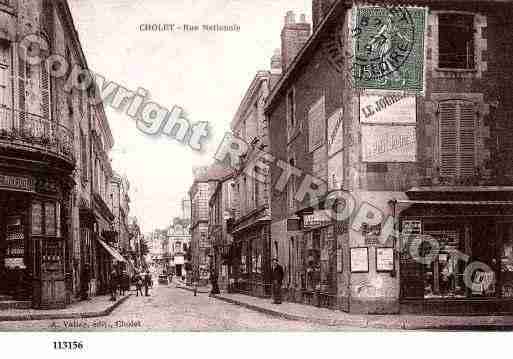 Ville de CHOLET, carte postale ancienne